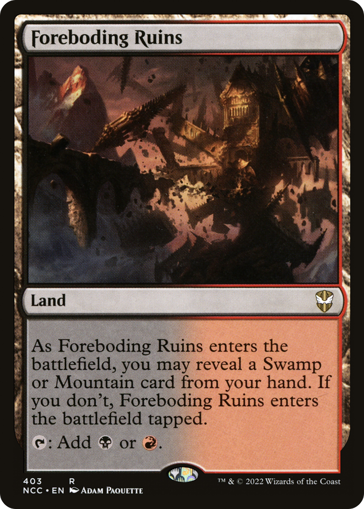 Foreboding Ruins [Streets of New Capenna Commander] | Grognard Games