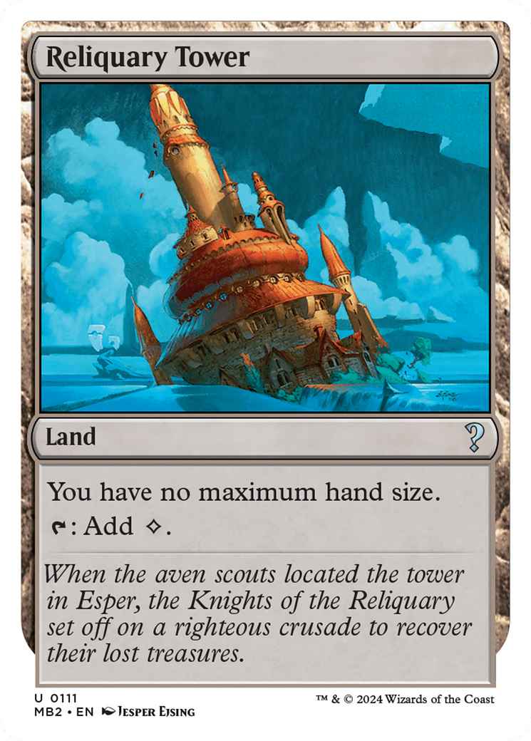 Reliquary Tower (White Border) [Mystery Booster 2] | Grognard Games