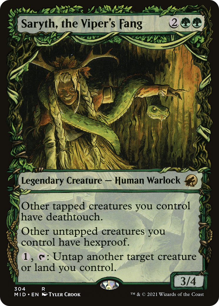Saryth, the Viper's Fang (Showcase Equinox) [Innistrad: Midnight Hunt] | Grognard Games