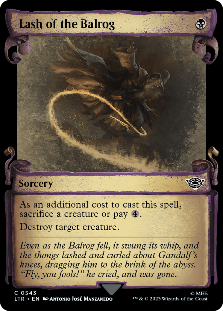 Lash of the Balrog [The Lord of the Rings: Tales of Middle-Earth Showcase Scrolls] | Grognard Games