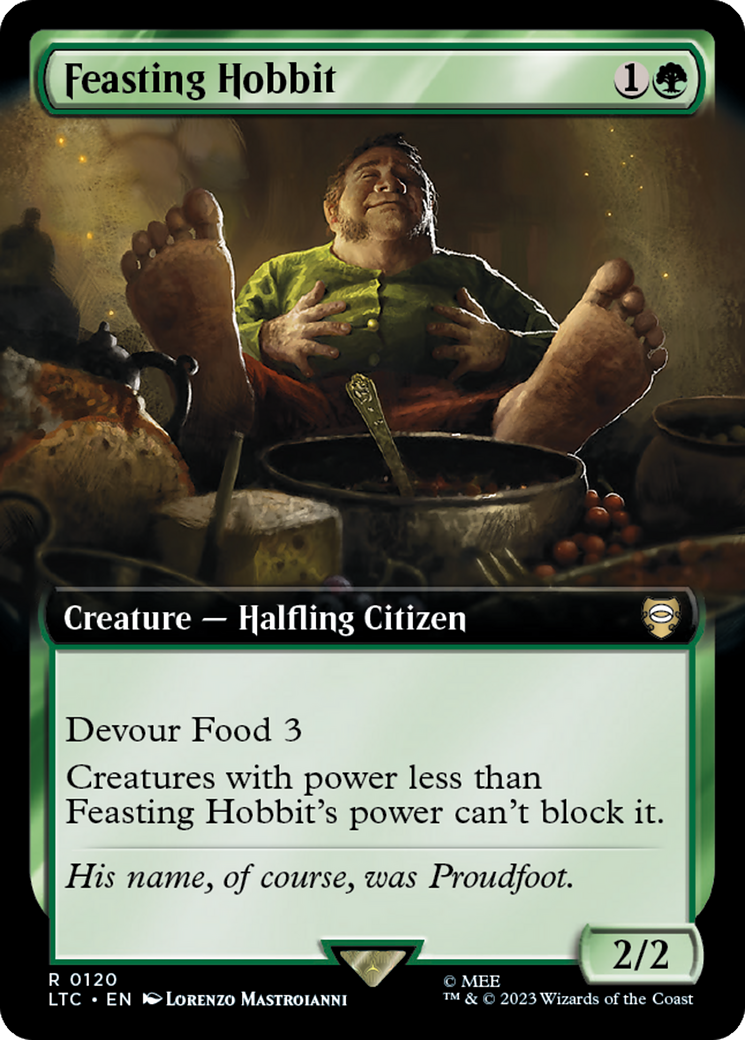 Feasting Hobbit (Extended Art) [The Lord of the Rings: Tales of Middle-Earth Commander] | Grognard Games