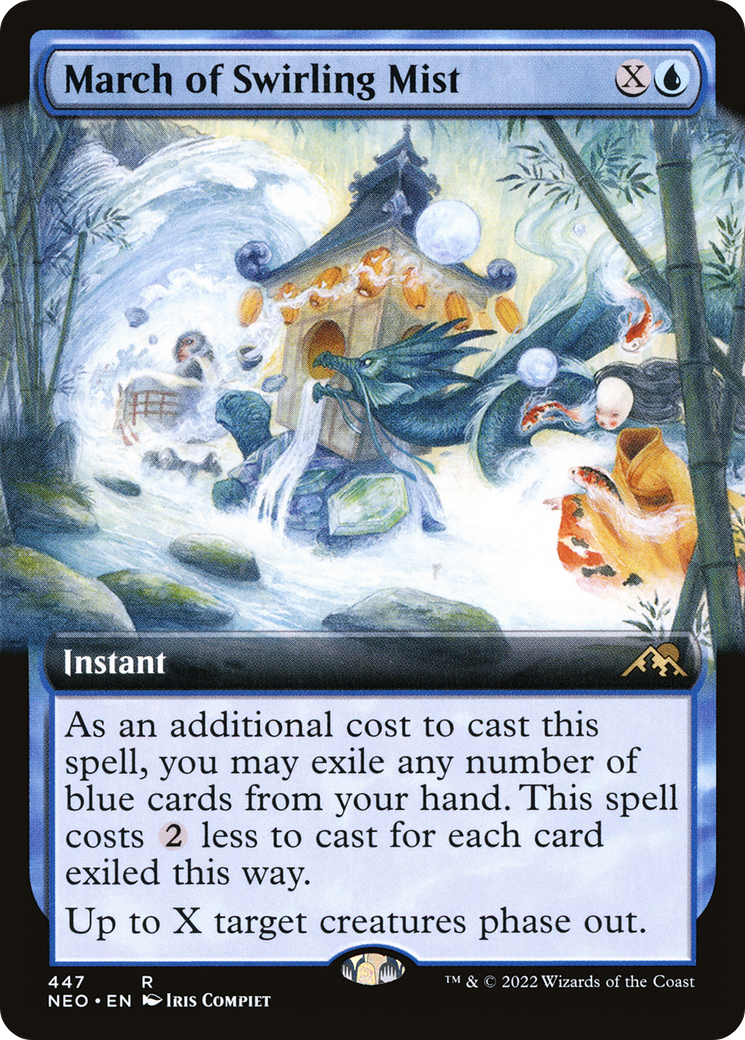 March of Swirling Mist (Extended Art) [Kamigawa: Neon Dynasty] | Grognard Games