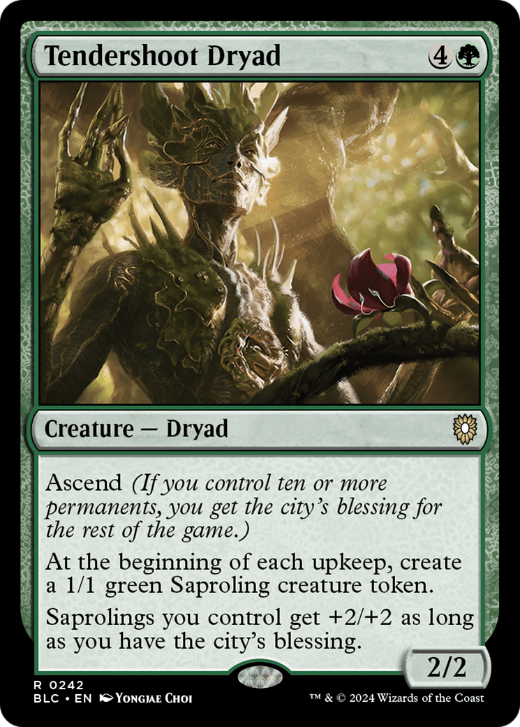 Tendershoot Dryad [Bloomburrow Commander] | Grognard Games
