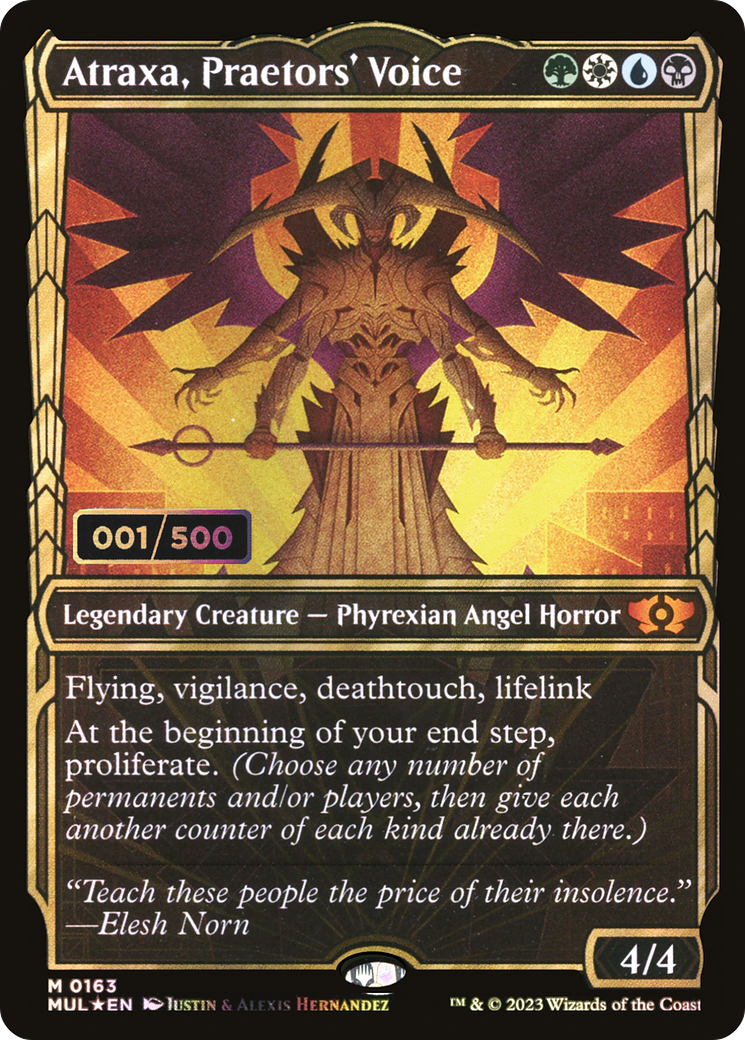 Atraxa, Praetors' Voice (Serialized) [Multiverse Legends] | Grognard Games
