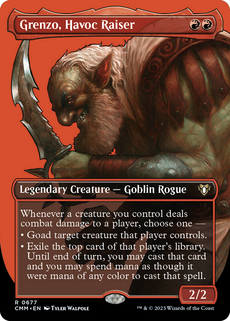 Grenzo, Havoc Raiser (Borderless Profile) [Commander Masters] | Grognard Games