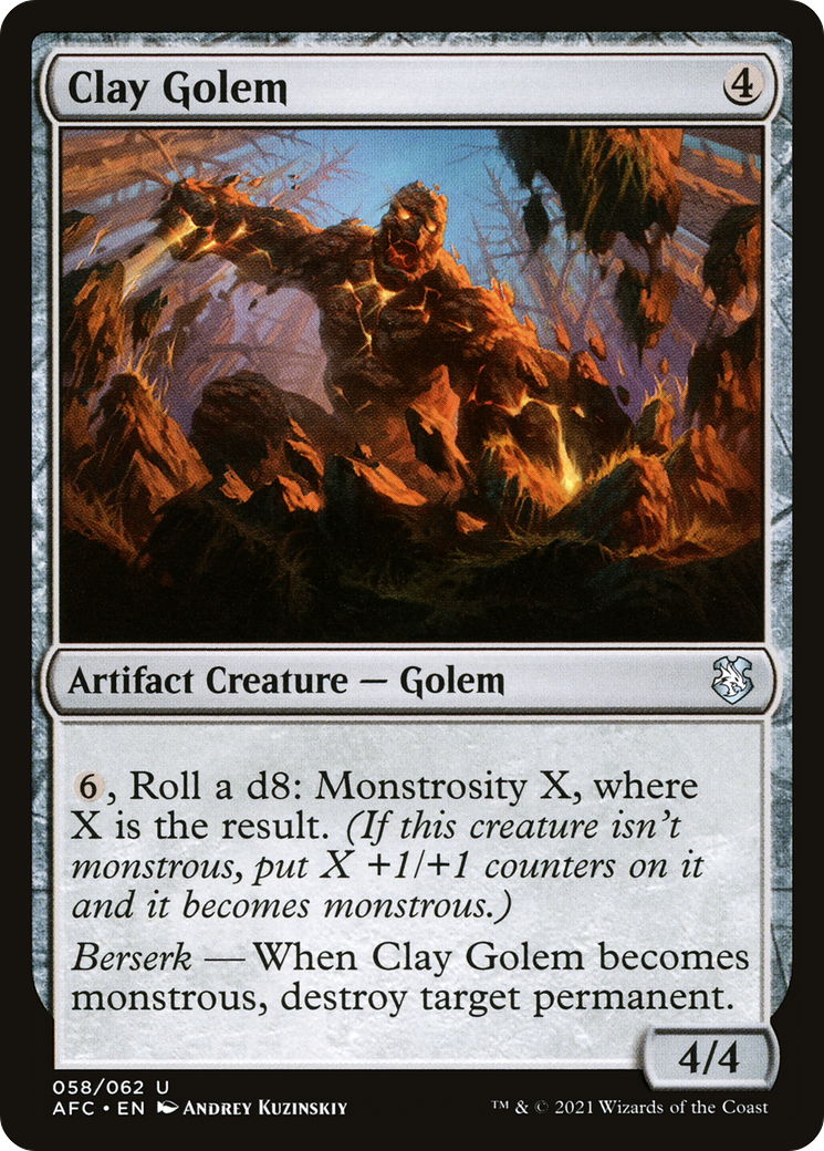 Clay Golem [Dungeons & Dragons: Adventures in the Forgotten Realms Commander] | Grognard Games