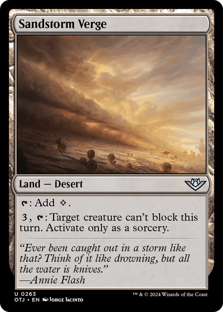 Sandstorm Verge [Outlaws of Thunder Junction] | Grognard Games