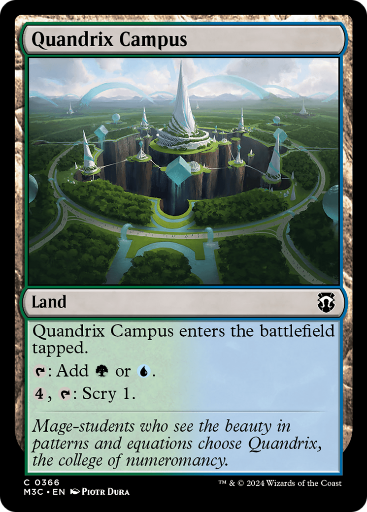 Quandrix Campus (Ripple Foil) [Modern Horizons 3 Commander] | Grognard Games