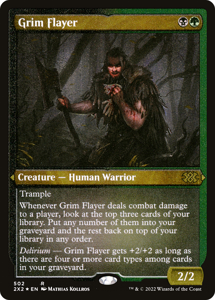 Grim Flayer (Foil Etched) (2X2-502) - Double Masters 2022 Foil | Grognard Games