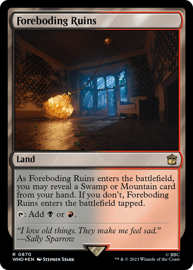Foreboding Ruins (Surge Foil) [Doctor Who] | Grognard Games