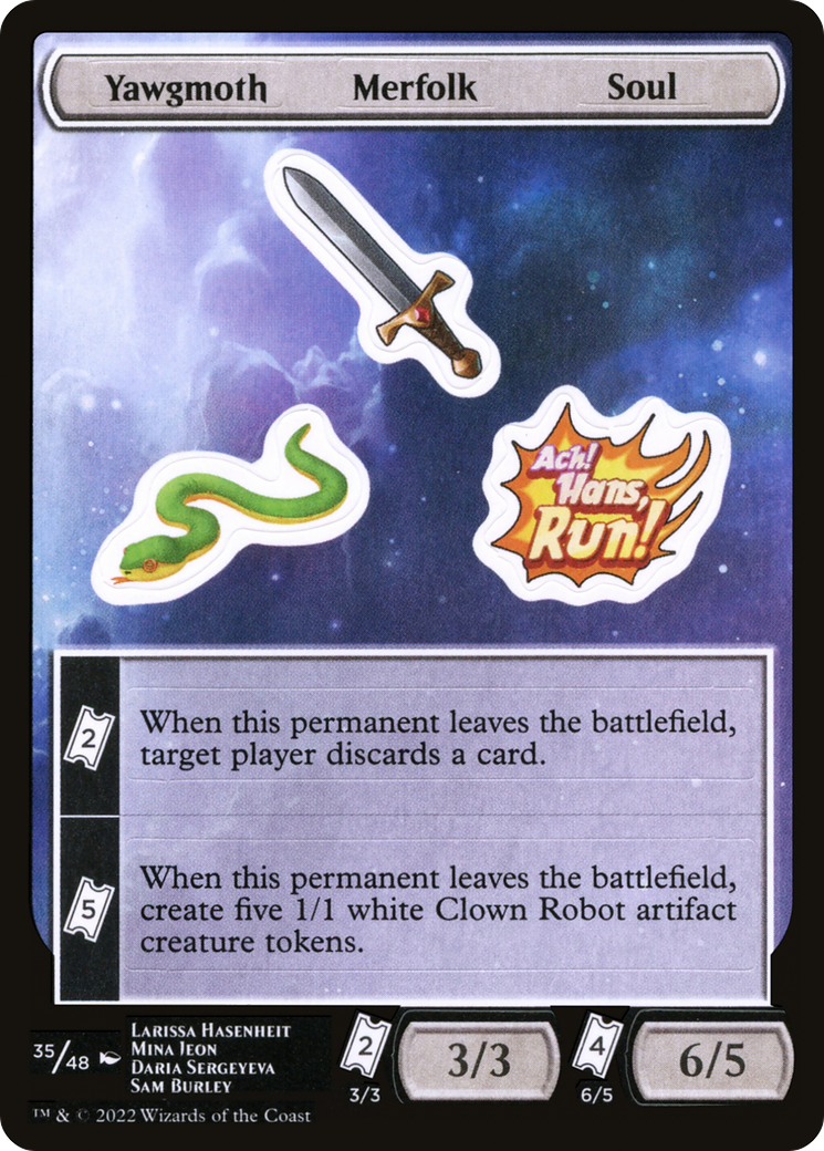 Yawgmoth Merfolk Soul [Unfinity Stickers] | Grognard Games