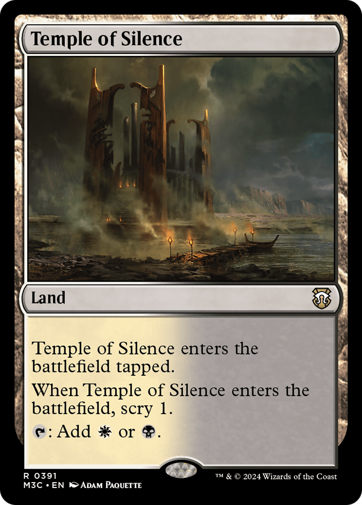 Temple of Silence (Ripple Foil) [Modern Horizons 3 Commander] | Grognard Games