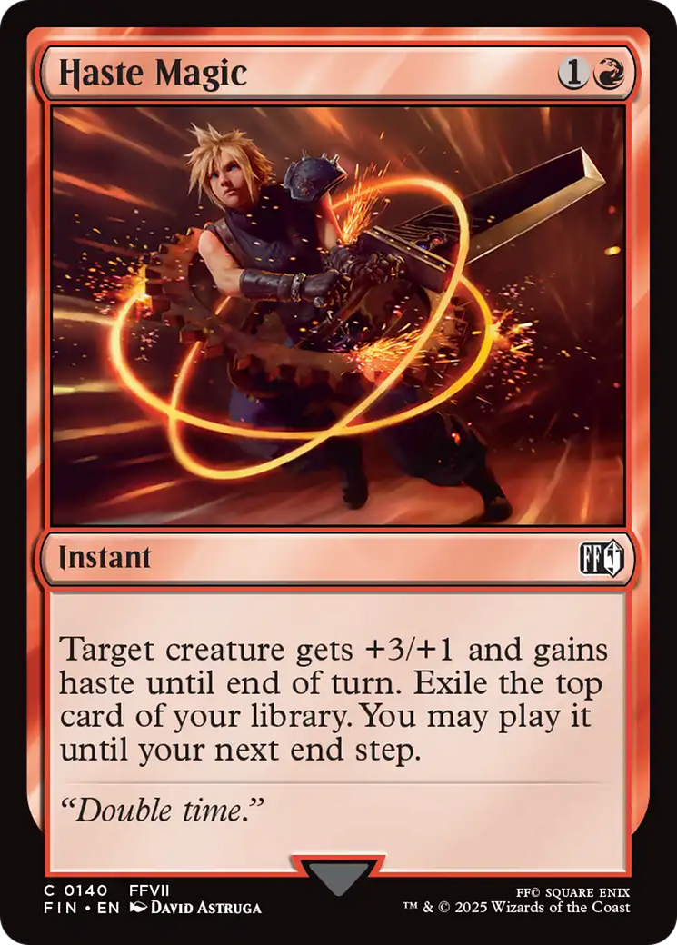 Haste Magic (FIN-140) - FINAL FANTASY Foil | Grognard Games