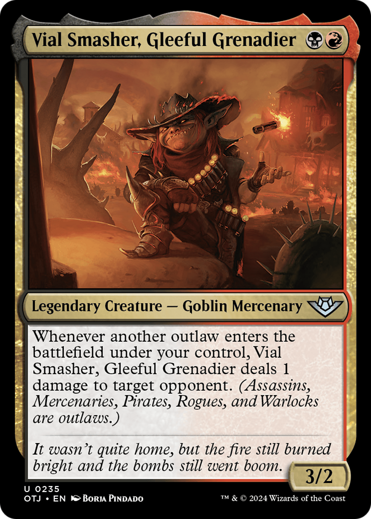 Vial Smasher, Gleeful Grenadier (OTJ-235) - Outlaws of Thunder Junction Foil | Grognard Games