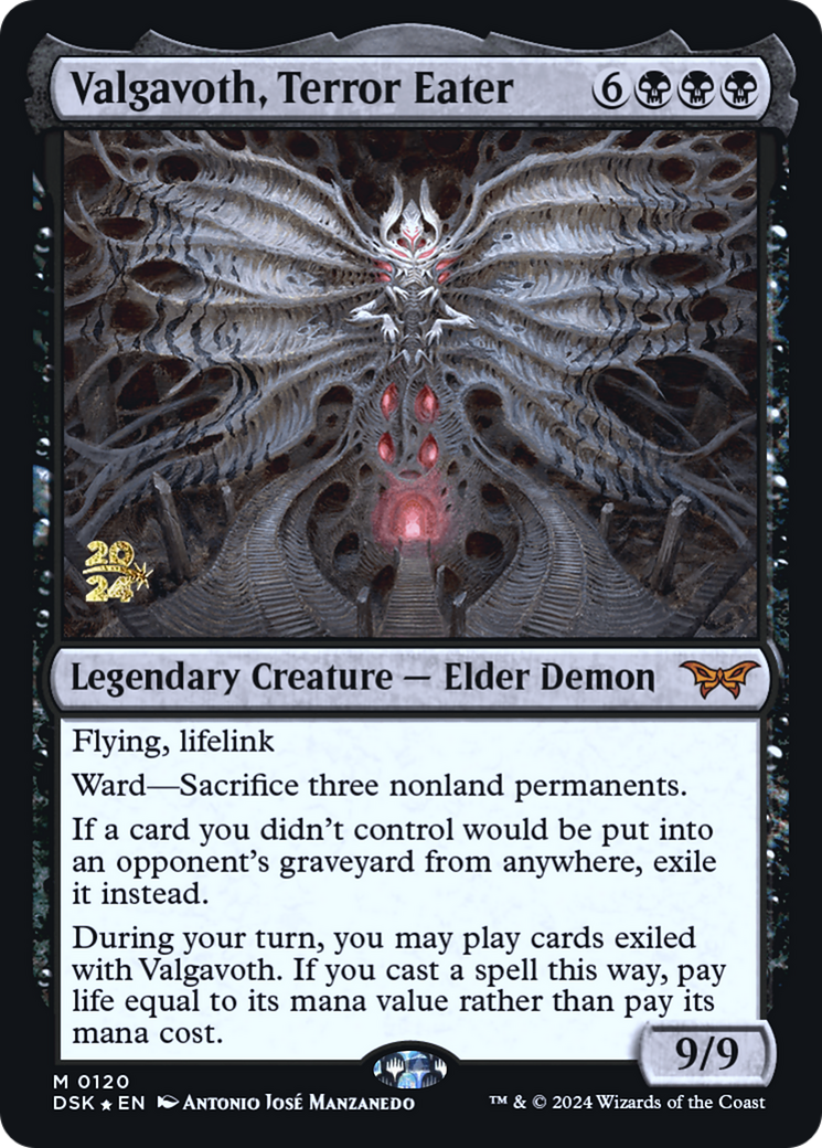 Valgavoth, Terror Eater [Duskmourn: House of Horror Prerelease Promos] | Grognard Games