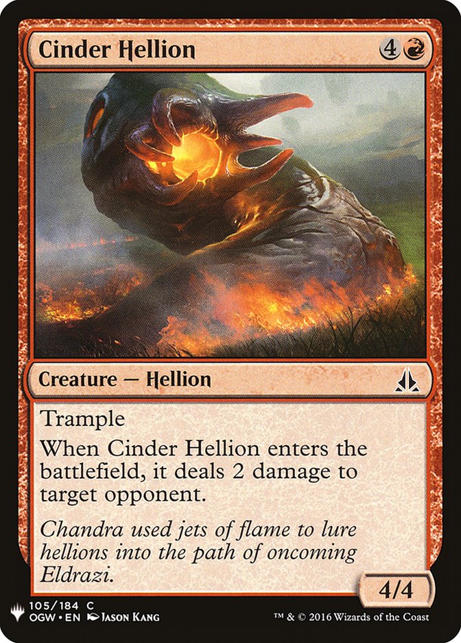 Cinder Hellion [Mystery Booster] | Grognard Games
