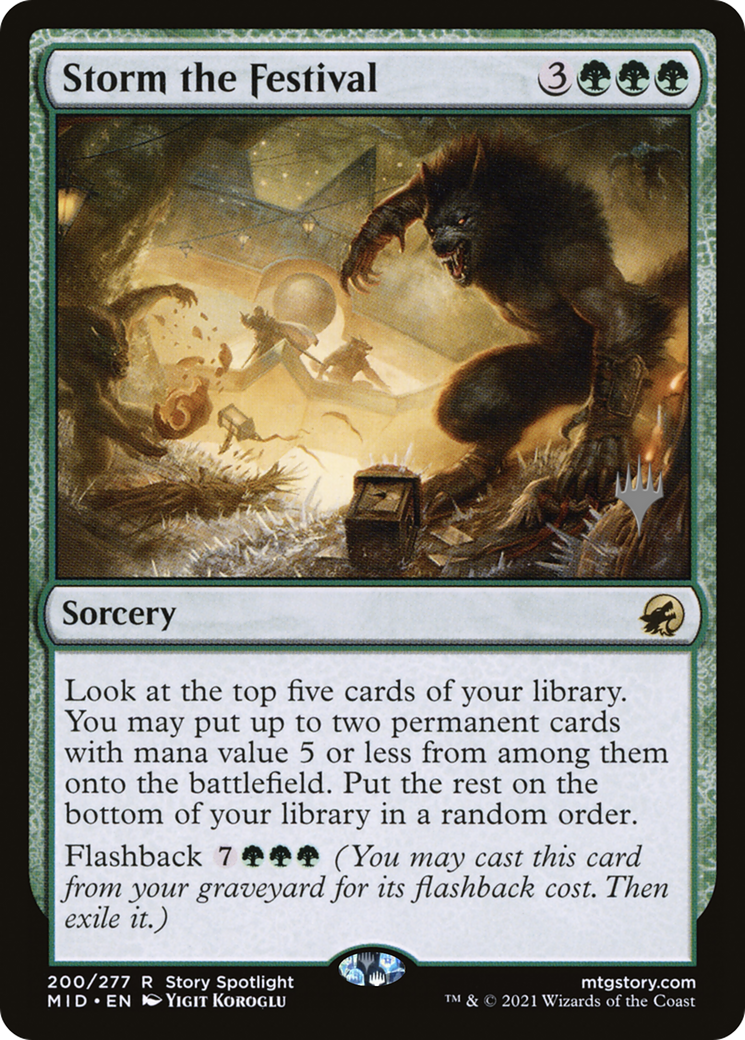 Storm the Festival (Promo Pack) [Innistrad: Midnight Hunt Promos] | Grognard Games