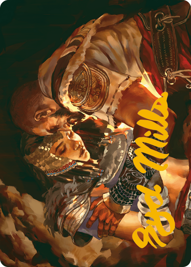 Cathartic Reunion Art Card (Gold-Stamped Signature) (ASACR-011) - Assassin's Creed Art Series (Borderless) | Grognard Games