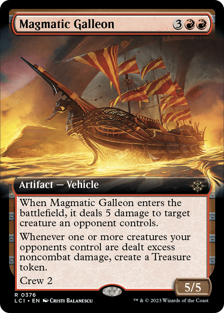 Magmatic Galleon (Extended Art) [The Lost Caverns of Ixalan] | Grognard Games