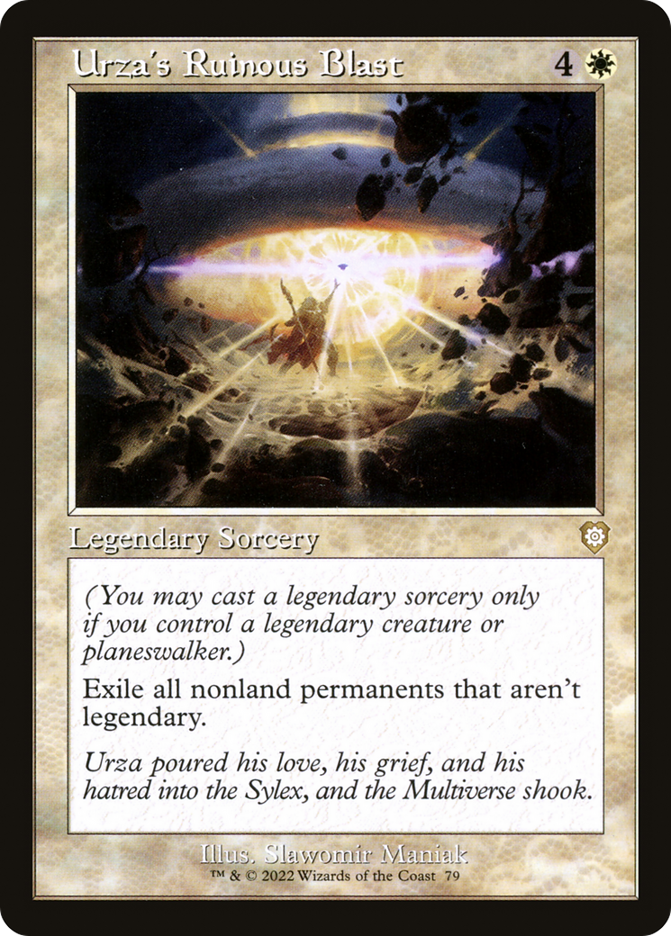 Urza's Ruinous Blast (Retro) [The Brothers' War Commander] | Grognard Games