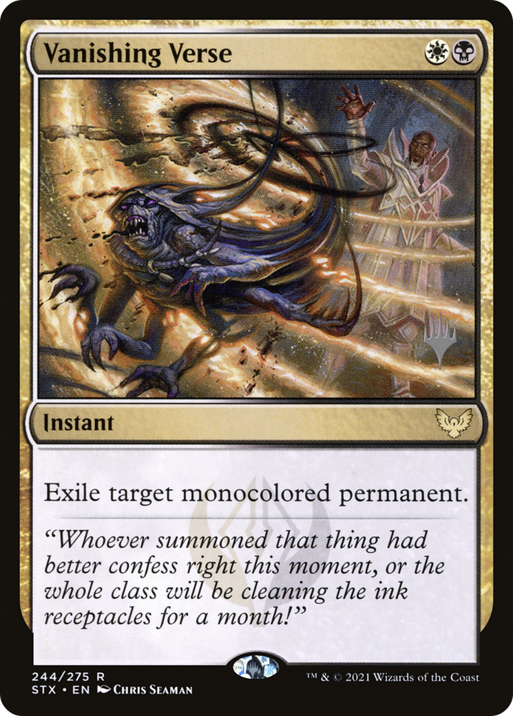 Vanishing Verse (Promo Pack) [Strixhaven: School of Mages Promos] | Grognard Games