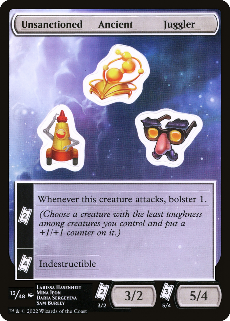 Unsanctioned Ancient Juggler [Unfinity Stickers] | Grognard Games