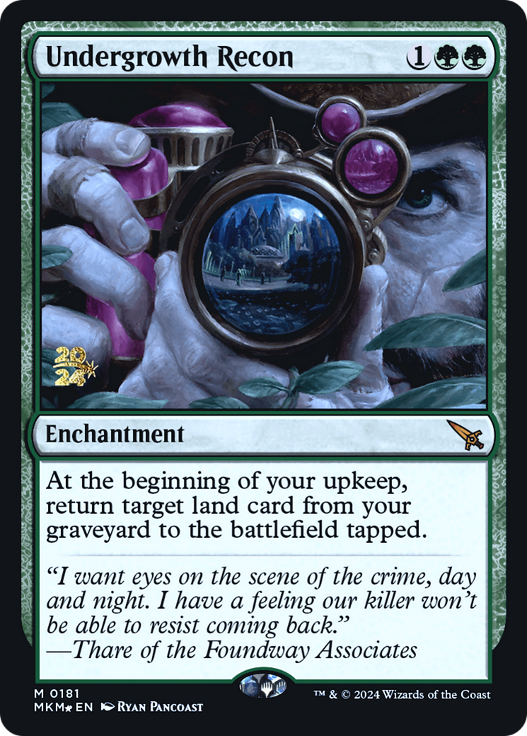 Undergrowth Recon [Murders at Karlov Manor Prerelease Promos] | Grognard Games