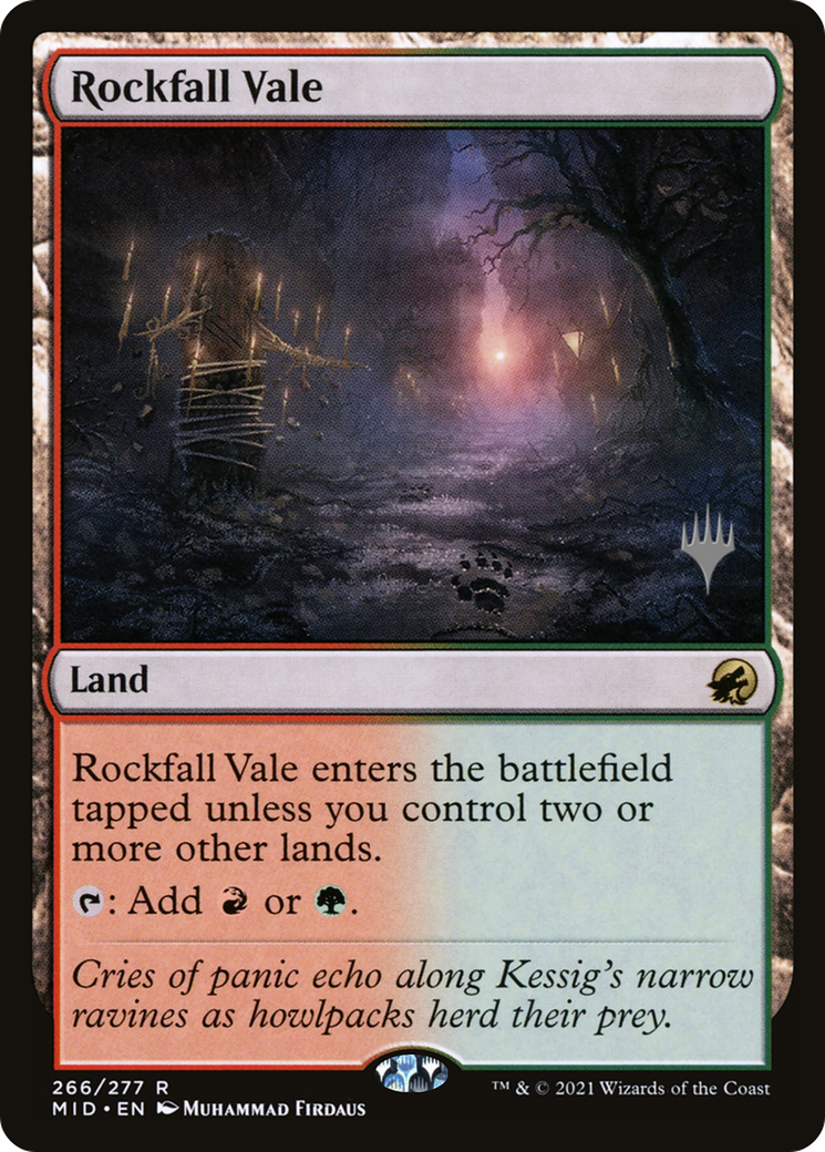 Rockfall Vale (Promo Pack) [Innistrad: Midnight Hunt Promos] | Grognard Games