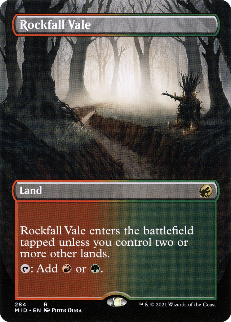 Rockfall Vale (Borderless) [Innistrad: Midnight Hunt] | Grognard Games