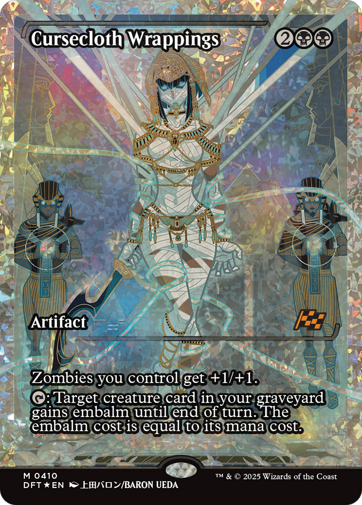 Cursecloth Wrappings (Showcase Fracture Foil) (Japanese) [Aetherdrift] | Grognard Games