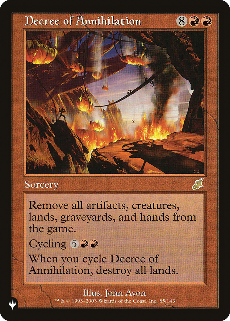 Decree of Annihilation [The List] | Grognard Games