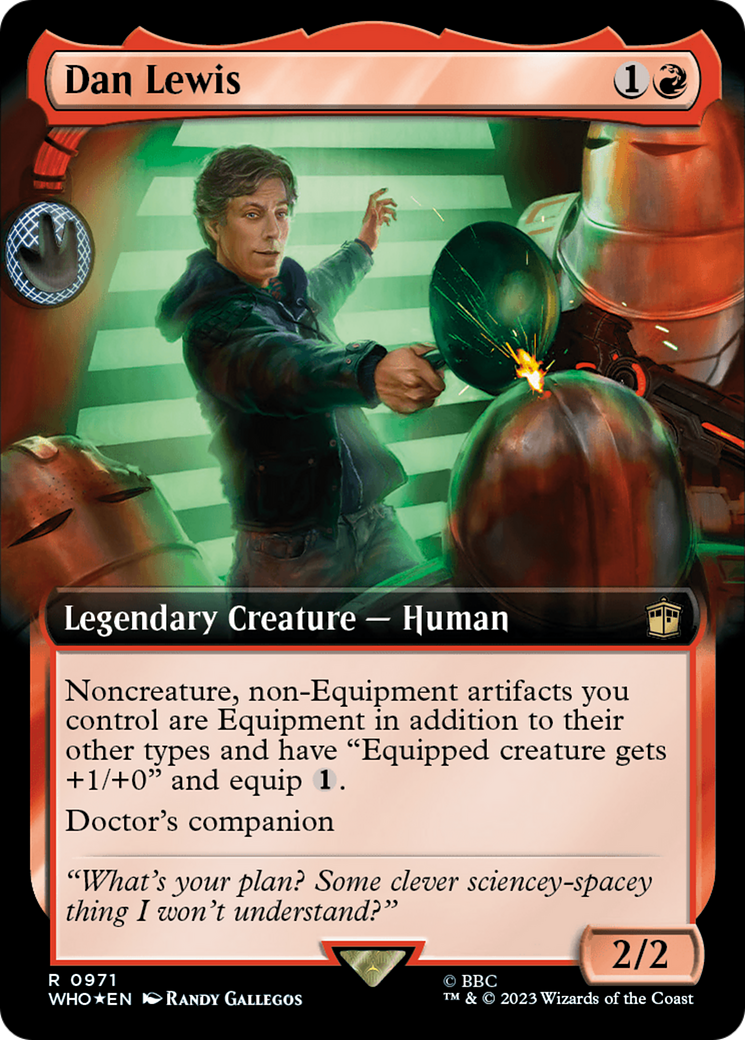 Dan Lewis (Extended Art) (Surge Foil) [Doctor Who] | Grognard Games