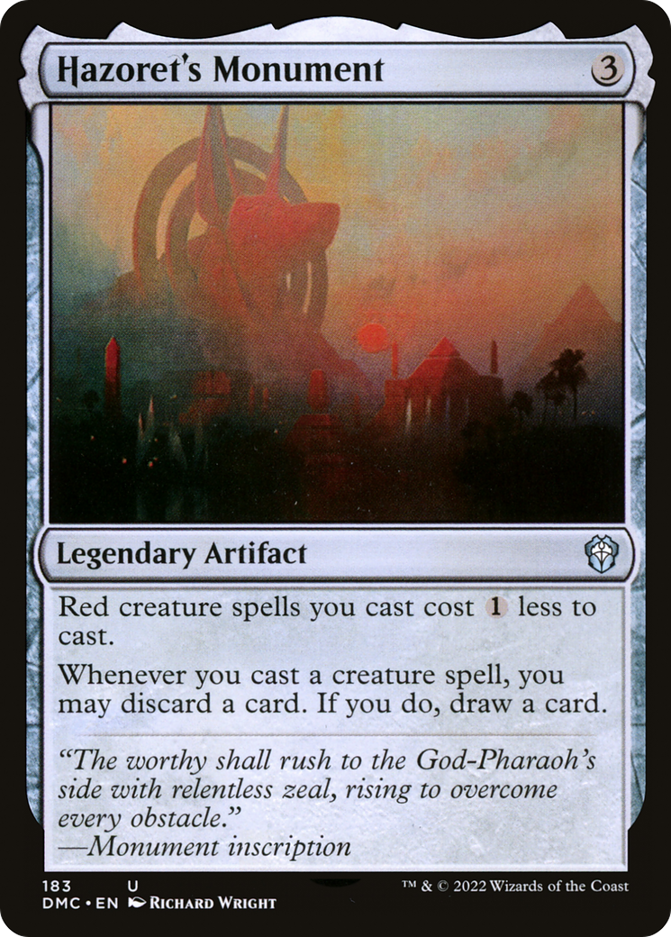 Hazoret's Monument [Dominaria United Commander] | Grognard Games