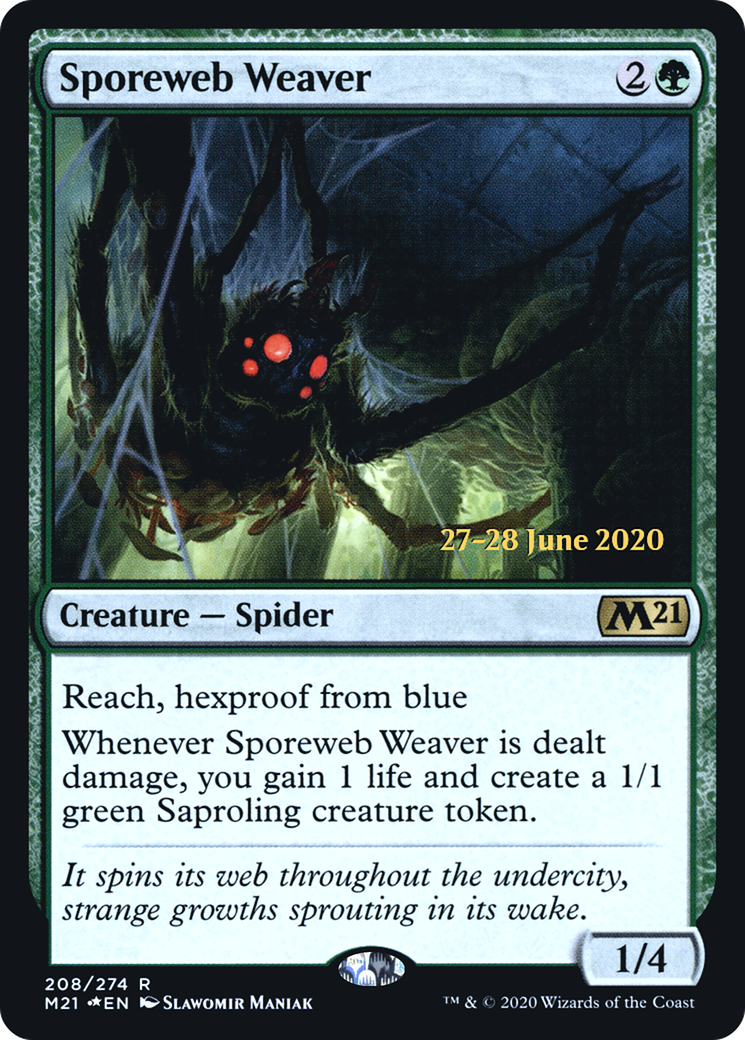 Sporeweb Weaver  [Core Set 2021 Prerelease Promos] | Grognard Games