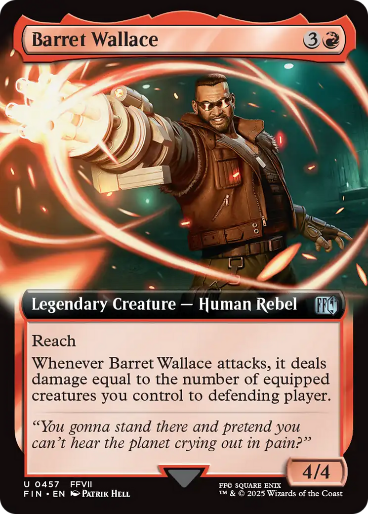 Barret Wallace (FIN-457) - FINAL FANTASY: (Extended Art) | Grognard Games