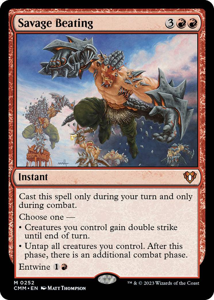 Savage Beating [Commander Masters] | Grognard Games