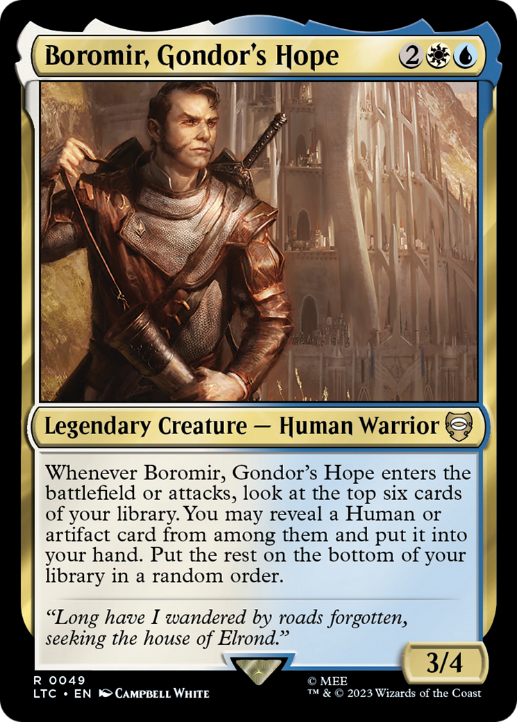 Boromir, Gondor's Hope [The Lord of the Rings: Tales of Middle-Earth Commander] | Grognard Games