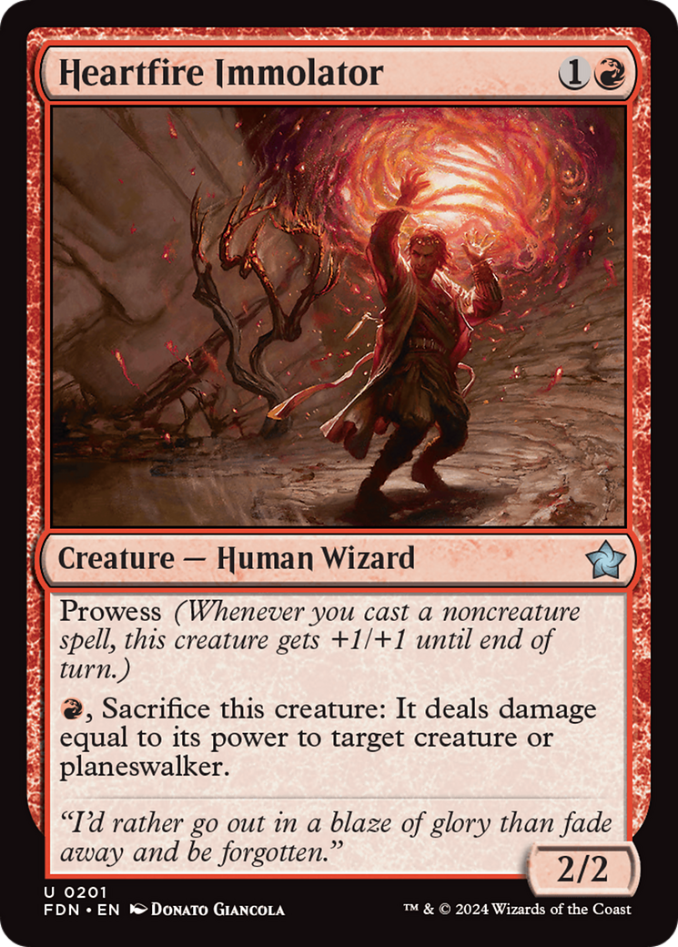 Heartfire Immolator [Foundations] | Grognard Games
