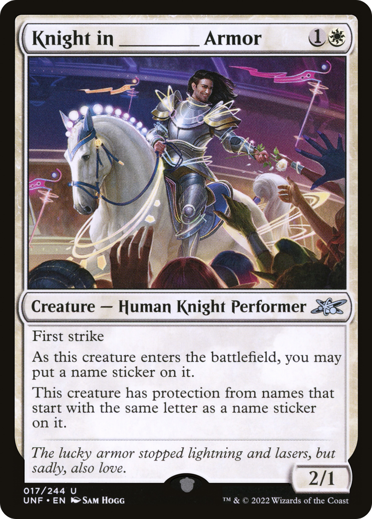 Knight in _____ Armor [Unfinity] | Grognard Games