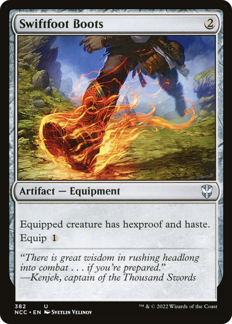 Swiftfoot Boots [Streets of New Capenna Commander] | Grognard Games