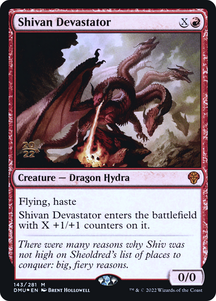 Shivan Devastator [Dominaria United Prerelease Promos] | Grognard Games
