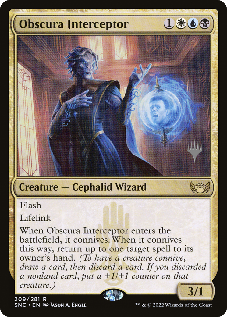 Obscura Interceptor (Promo Pack) [Streets of New Capenna Promos] | Grognard Games