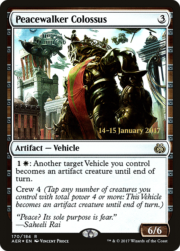 Peacewalker Colossus [Aether Revolt Prerelease Promos] | Grognard Games