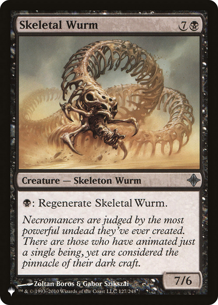 Skeletal Wurm [The List Reprints] | Grognard Games