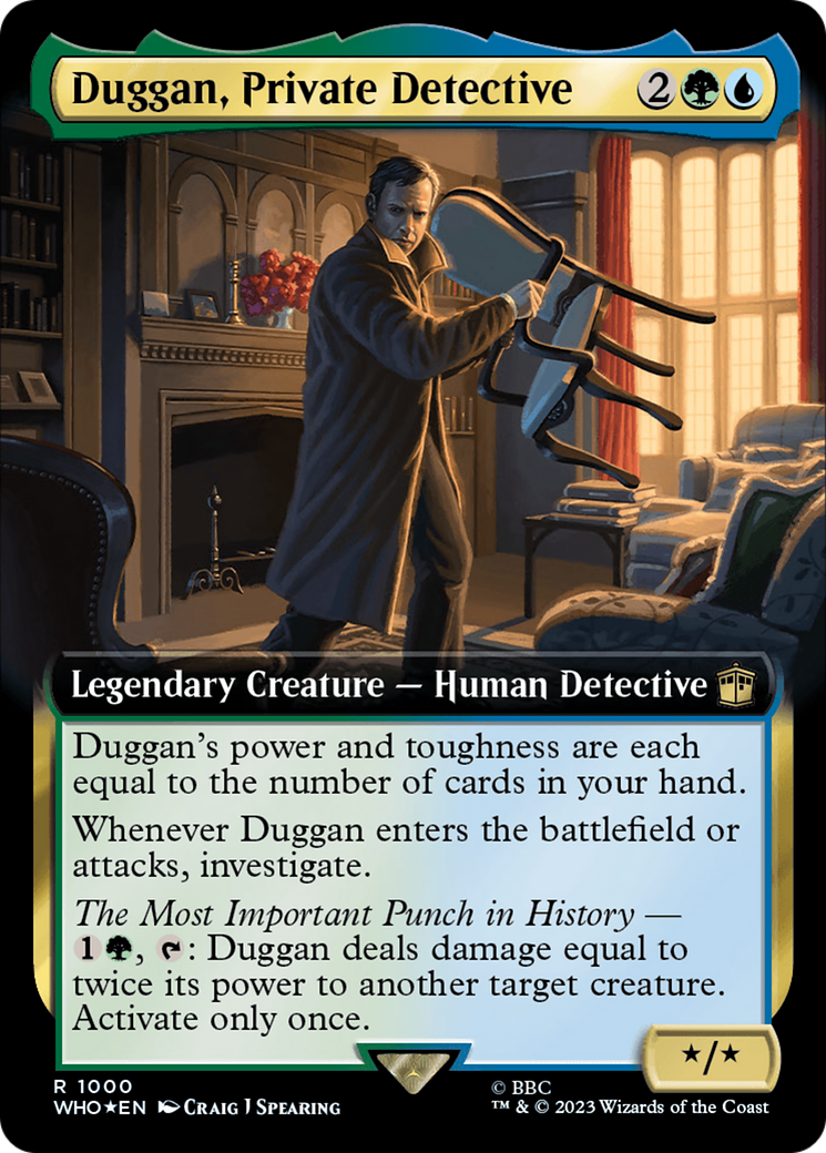 Duggan, Private Detective (Extended Art) (Surge Foil) [Doctor Who] | Grognard Games