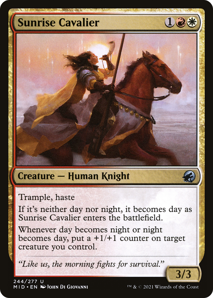 Sunrise Cavalier [Innistrad: Midnight Hunt] | Grognard Games