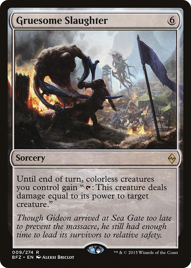 Gruesome Slaughter (BFZ-009) - Battle for Zendikar | Grognard Games
