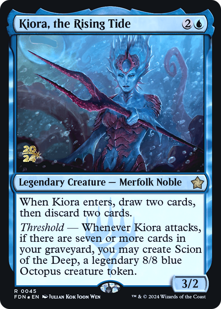 Kiora, the Rising Tide [Foundations Prerelease Promos] | Grognard Games
