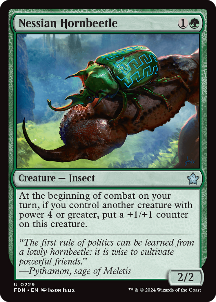 Nessian Hornbeetle [Foundations] | Grognard Games