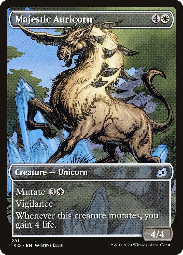 Majestic Auricorn (Showcase) [Ikoria: Lair of Behemoths] | Grognard Games